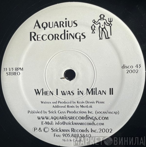 Kevin Dennis Pierre - When I Was in Milan II