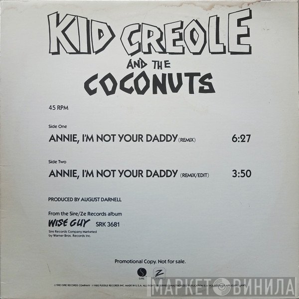 Kid Creole And The Coconuts - Annie, I'm Not Your Daddy