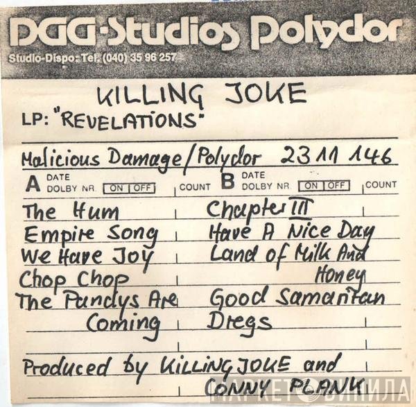 Killing Joke  - Revelations
