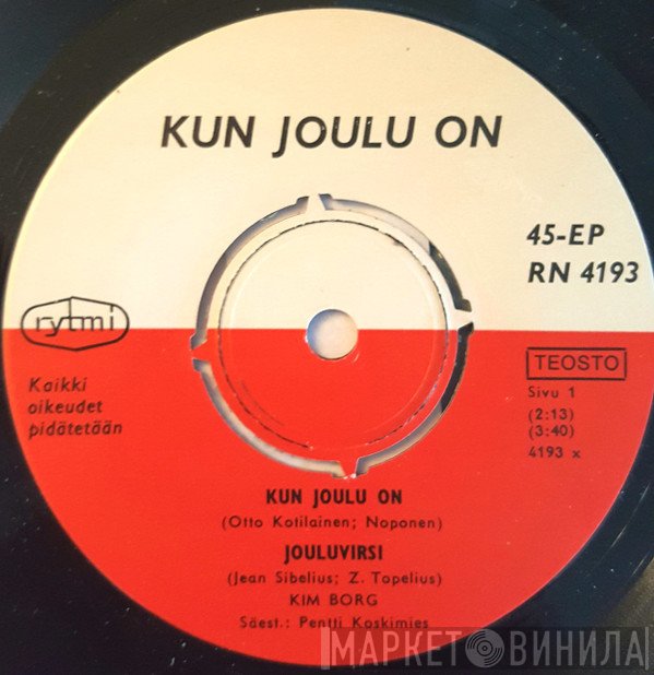 Kim Borg - Kun Joulu On