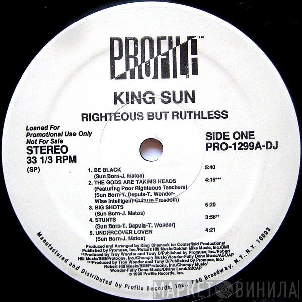 King Sun  - Righteous But Ruthless