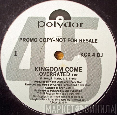 Kingdom Come  - Overrated