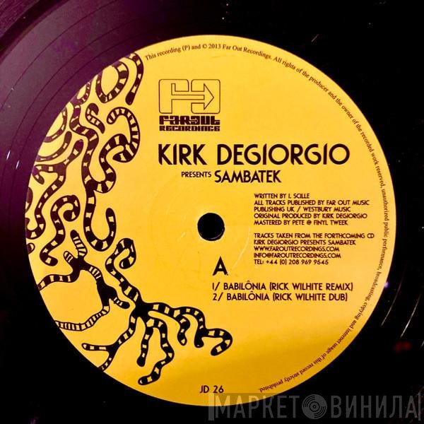 Kirk Degiorgio, Sambatek - The Remixes