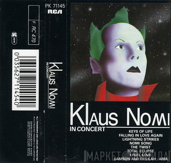 Klaus Nomi  - In Concert