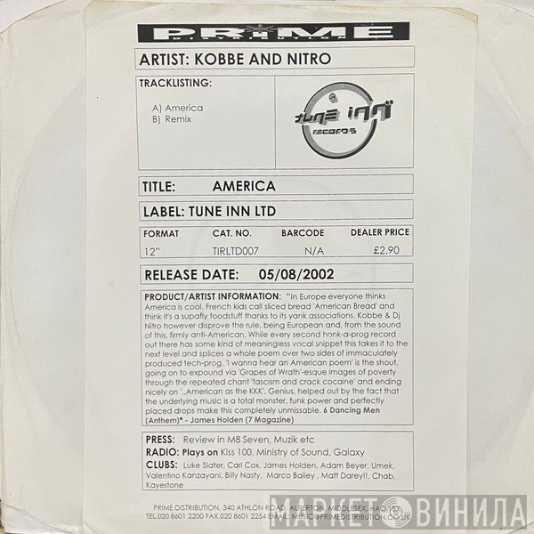 Kobbe, DJ Nitro  - America