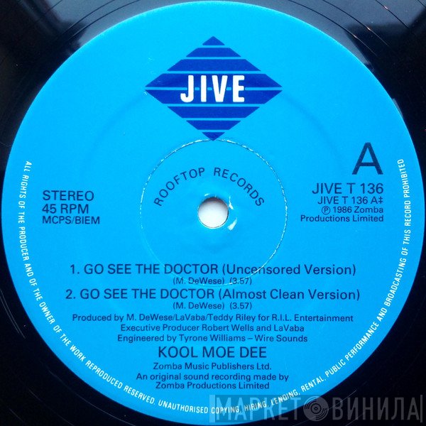 Kool Moe Dee - Go See The Doctor / Monster Crack