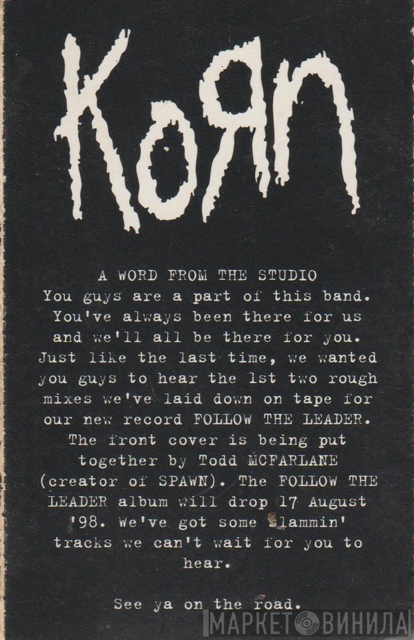 Korn  - Studio Roughs