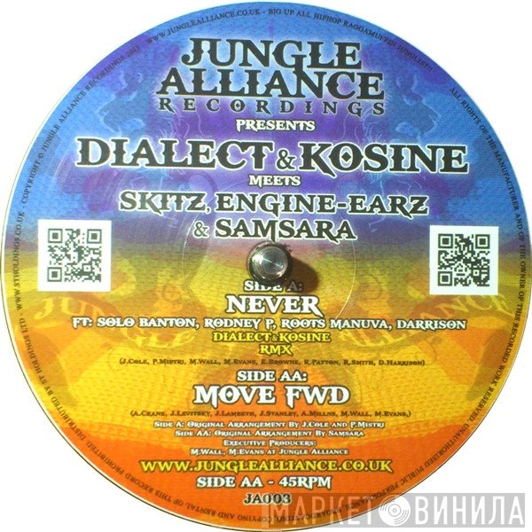 Kosine & Dialect, Skitz, Engine EarZ, Samsara  - Never / Move Fwd