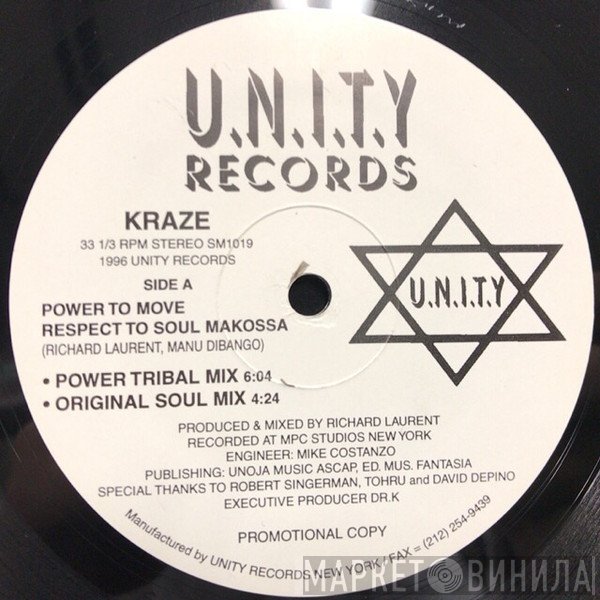 Kraze  - Power To Move Respect To Soul Makossa / Sun Is Rising
