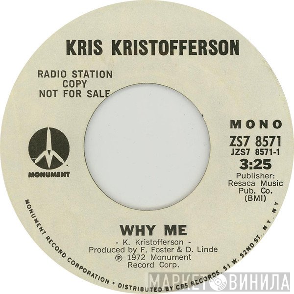Kris Kristofferson  - Why Me