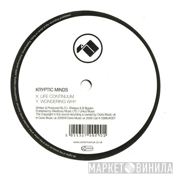 Kryptic Minds - Life Continuum / Wondering Why