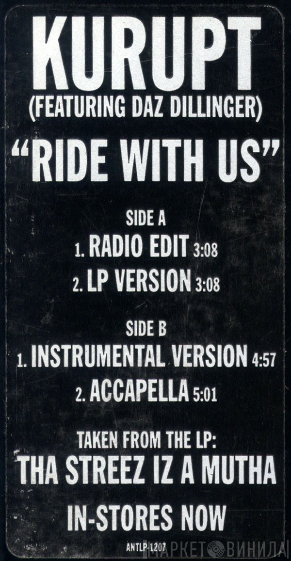 Kurupt Featuring Daz Dillinger  - Ride With Us