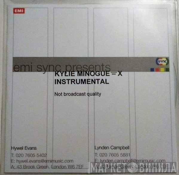 Kylie Minogue  - X Instrumental