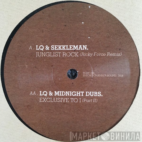 L Que, Sekkleman, Midnight Dubs - Junglist Rock (Ricky Force Remix) /  Exclusive To I