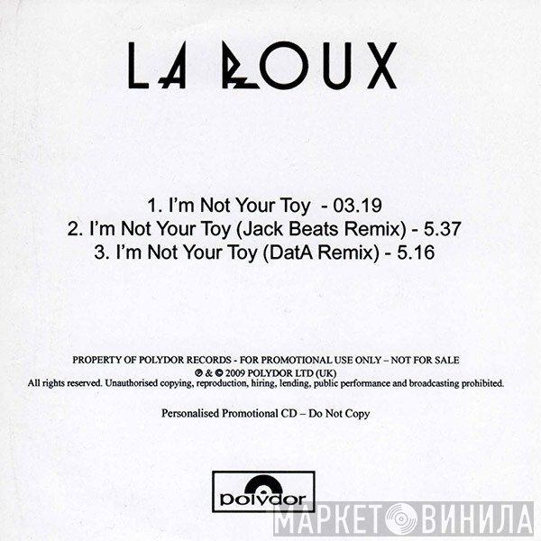 La Roux - I'm Not Your Toy