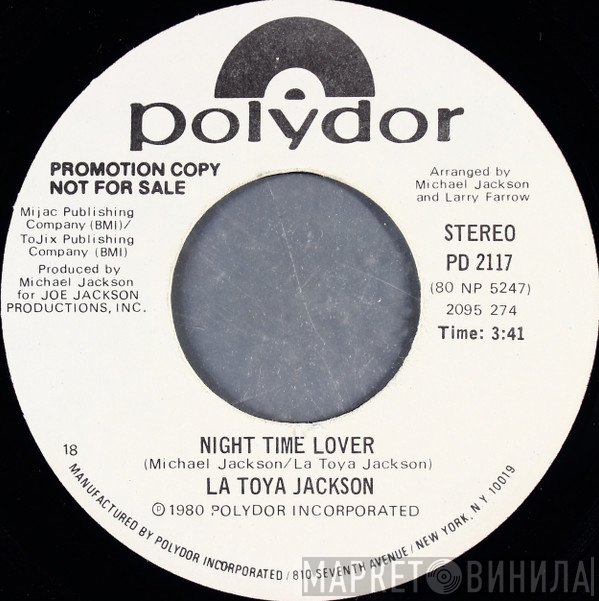 La Toya Jackson - Night Time Lover