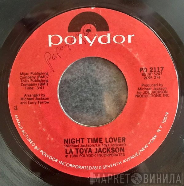 La Toya Jackson  - Night Time Lover