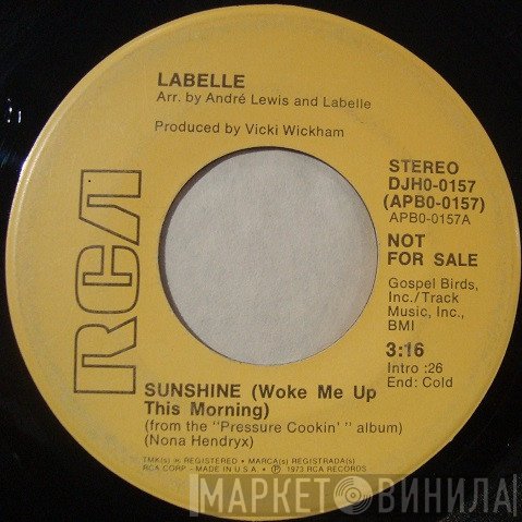 LaBelle - Sunshine (Woke Me Up This Morning)