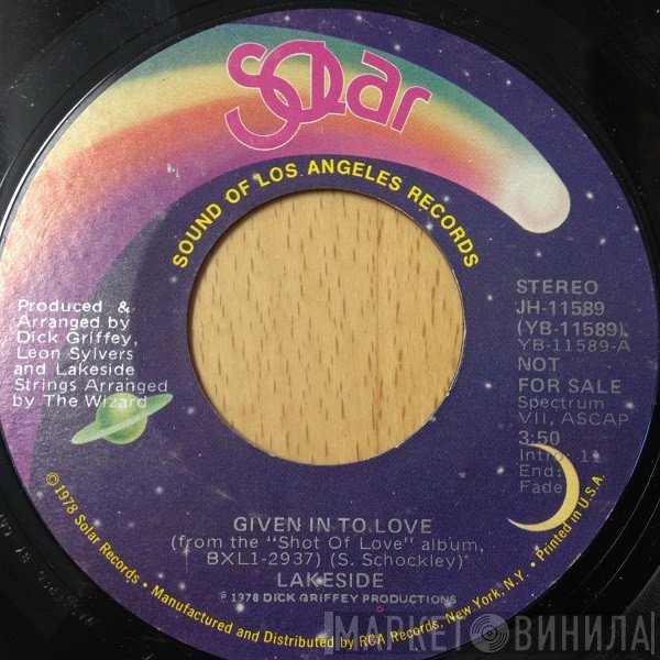 Lakeside  - Given In To Love