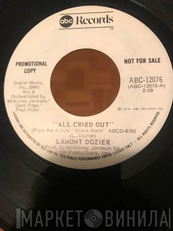 Lamont Dozier  - All Cried Out