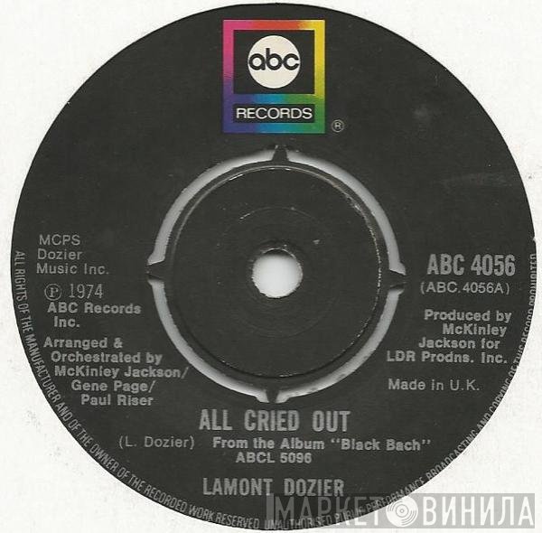 Lamont Dozier  - All Cried Out