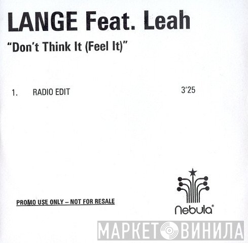 Lange, Leah  - Don't Think It (Feel It)