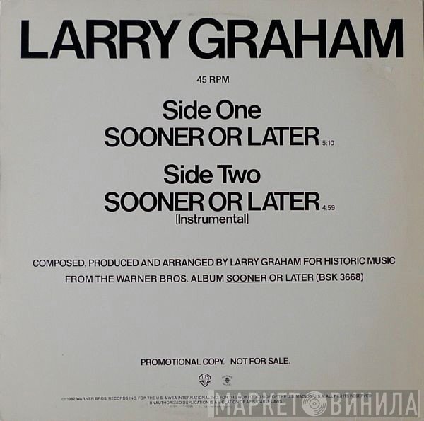 Larry Graham - Sooner Or Later