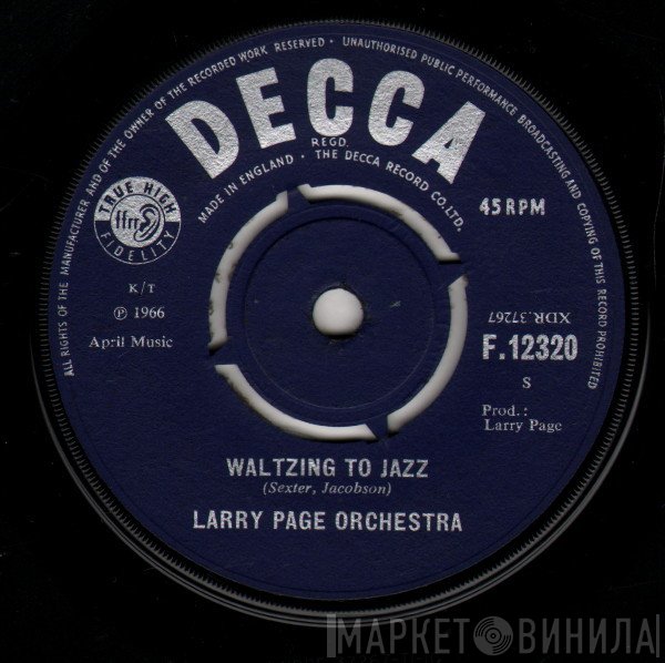 Larry Page Orchestra - Waltzing To Jazz