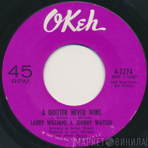 Larry Williams &amp; Johnny Watson - Mercy, Mercy, Mercy / A Quitter Never Wins
