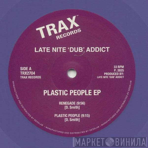 Late Nite 'DUB' Addict - Plastic People Ep