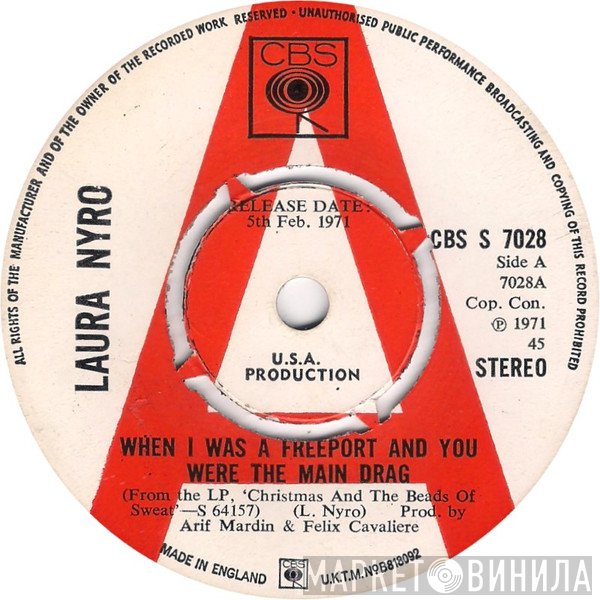 Laura Nyro - When I Was A Freeport And You Were The Main Drag