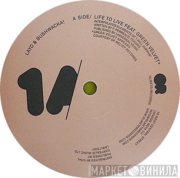 Layo & Bushwacka! Feat. Green Velvet  - Life To Live