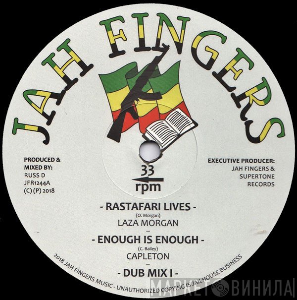 Laza Morgan, Capleton, Digistep, Russ D  - Rastafari Lives / Enough Is Enough / Protection