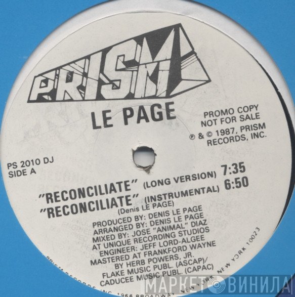 Le Page - Reconciliate