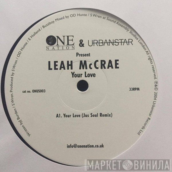 Leah McCrae - Your Love / All This Love That I'm Giving
