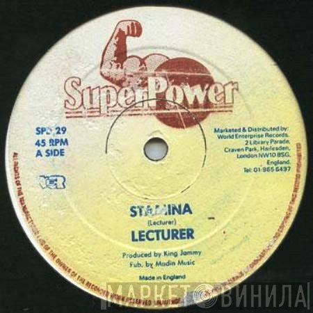 Lecturer - Stamina