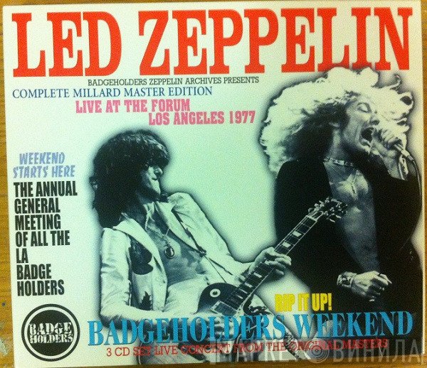 Led Zeppelin  - Badgeholders Weekend