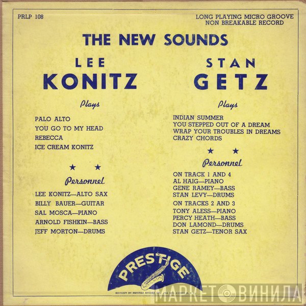 Lee Konitz / Stan Getz  - The New Sounds