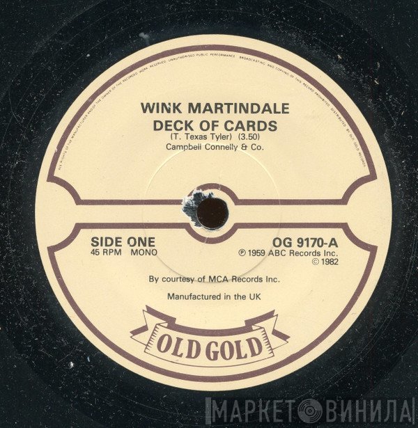 Lee Marvin, Wink Martindale - Deck Of Cards / Wand'rin Star