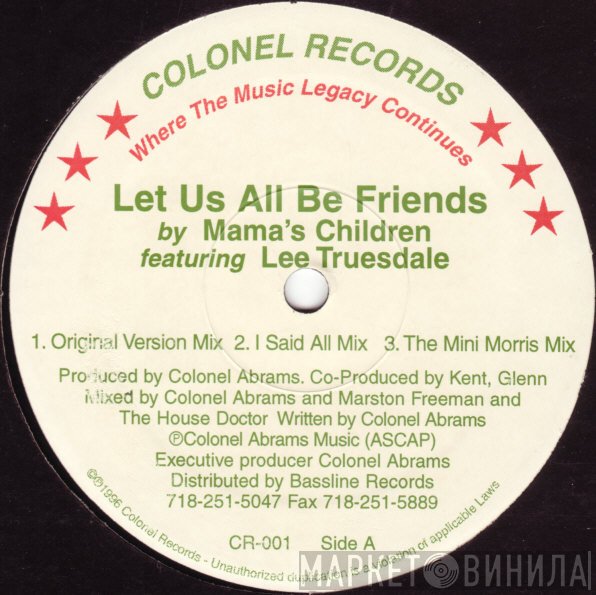 Lee Truesdale, Mama's Children - Let Us All Be Friends