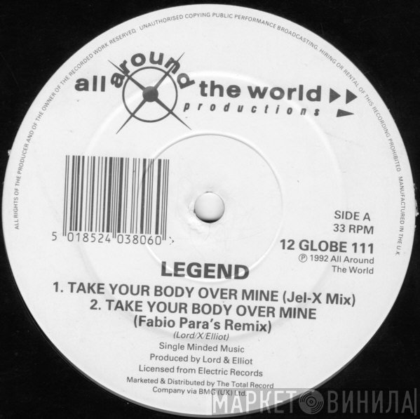 Legend  - Take Your Body  Over Mine