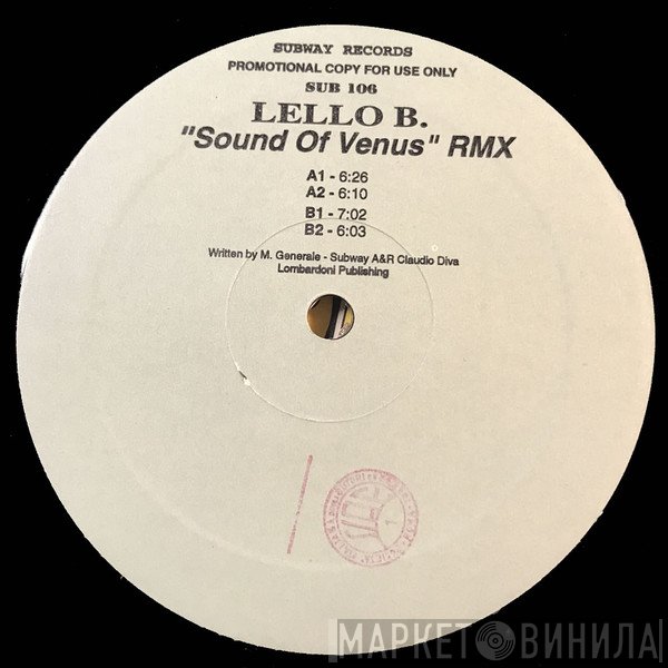 Lello B.  - Sound Of Venus Rmx