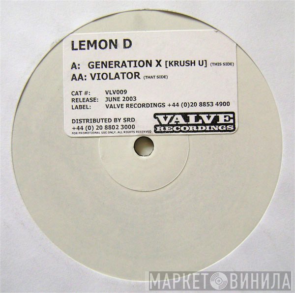 Lemon D - Generation X (Krush U) / Violator