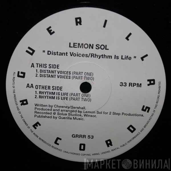 Lemon Sol - Distant Voices / Rhythm Is Life