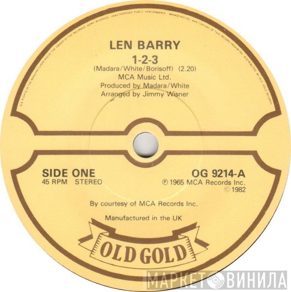 Len Barry - 1-2-3 / Like A Baby