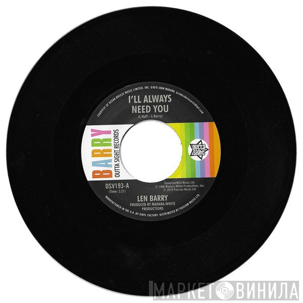 Len Barry - I'll Always Need You / Love Love Love