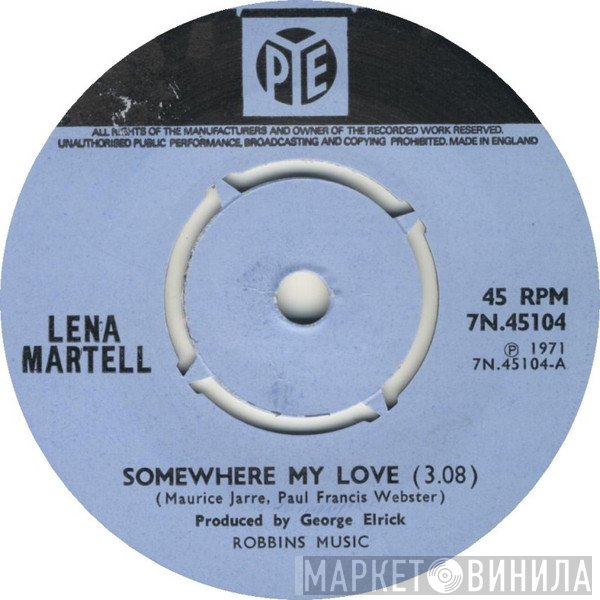 Lena Martell - Somewhere My Love