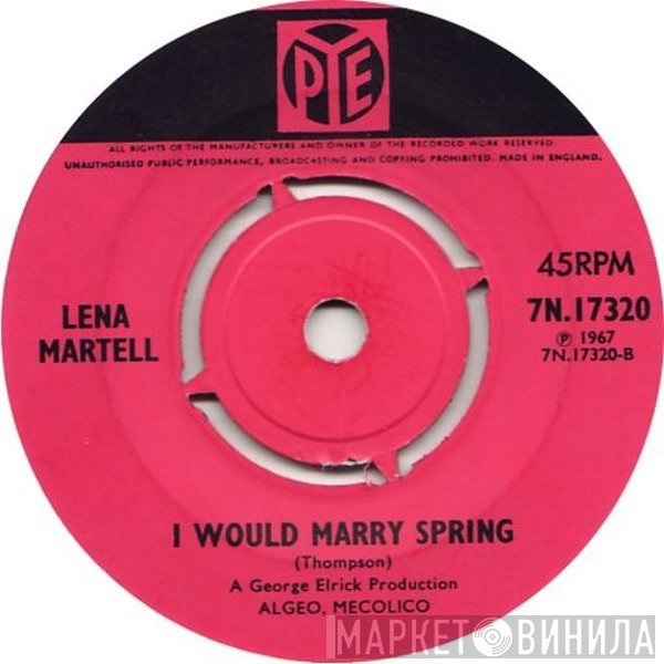 Lena Martell - Somewhere My Love
