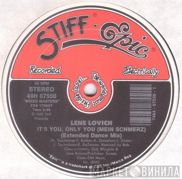 Lene Lovich - It's You, Only You (Mein Schmerz) / Blue Hotel