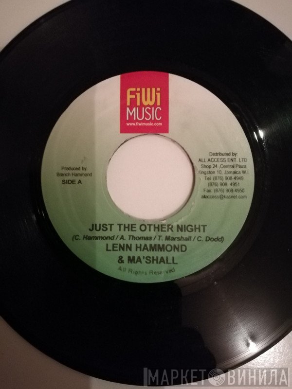 Lenn Hammond, Marshall  - Just The Other Night